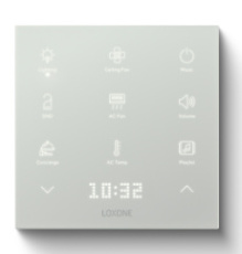 100866 Loxone Touch Pure Flex IP44 Tree fluweelwit