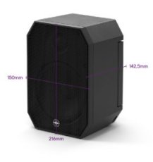 610156 Satellite Speaker IP64 Master zwart