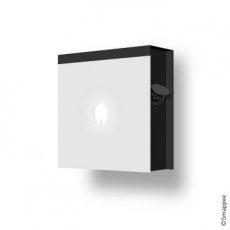 Smappee EV Wall Wit 1 of 3 phase tot 22kW socket