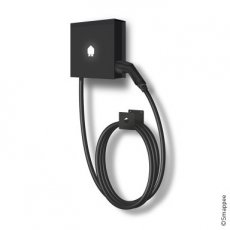 Smappee EV Wall Zwart 1 of 3 phase tot 22kW 8m kabel en kabelhouder